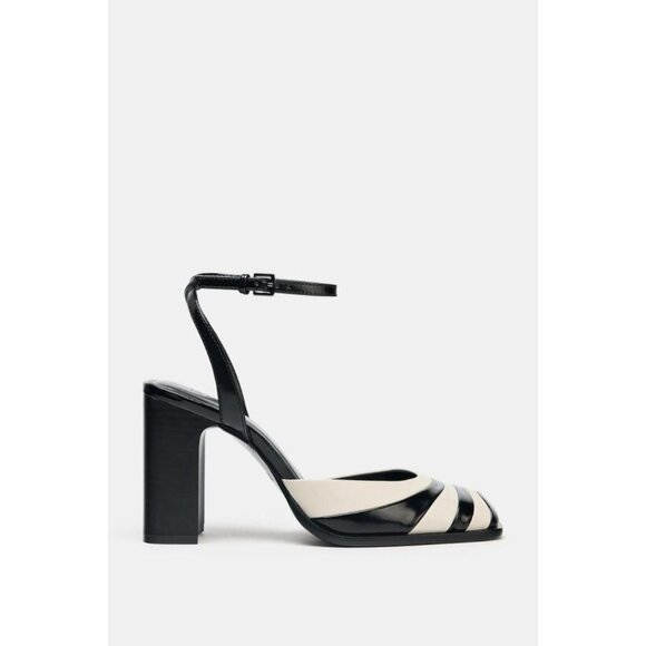 ZARA ANKLE STRAP HEELED SHOES - Picture 1 of 6